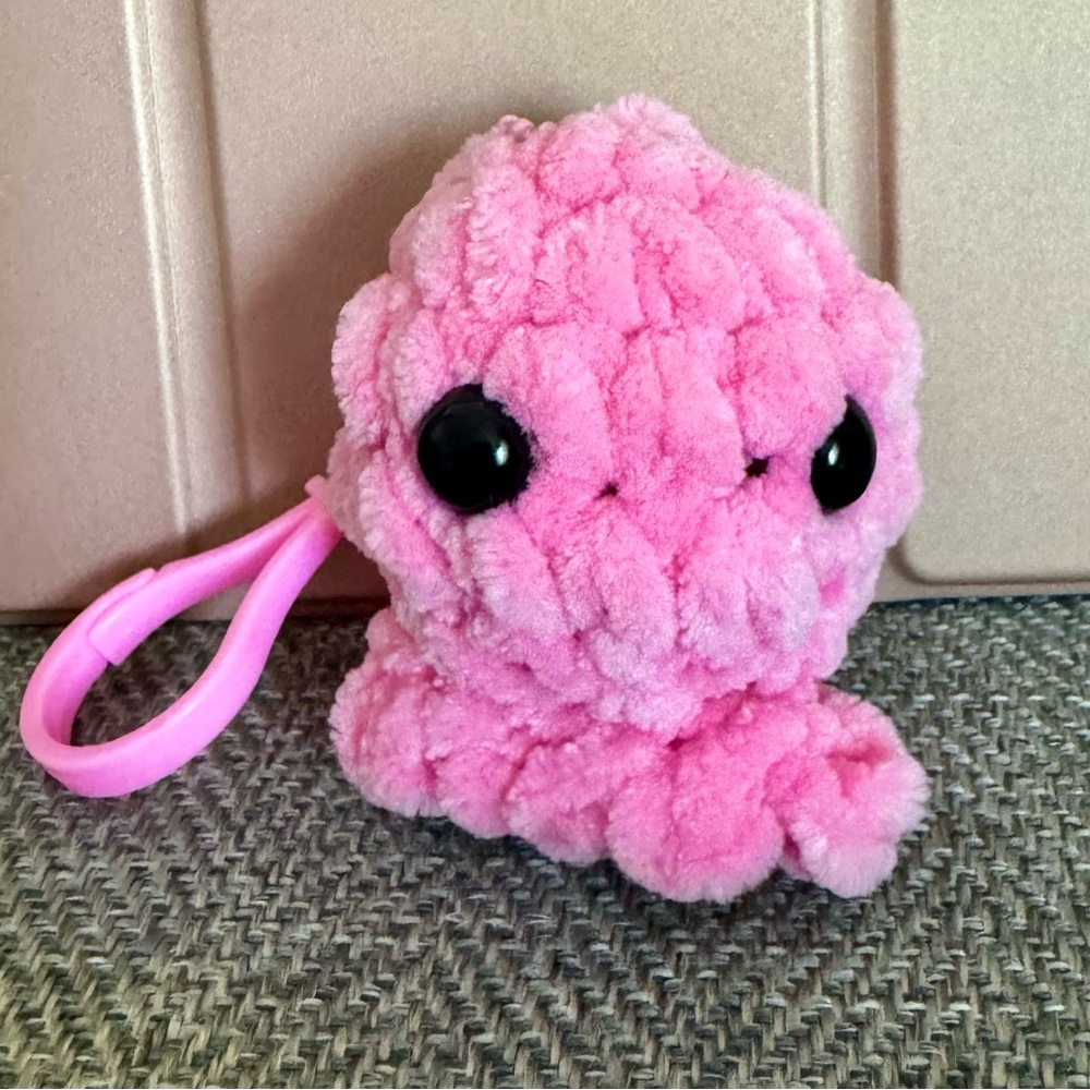Handmade Crochet Octopus Keychain